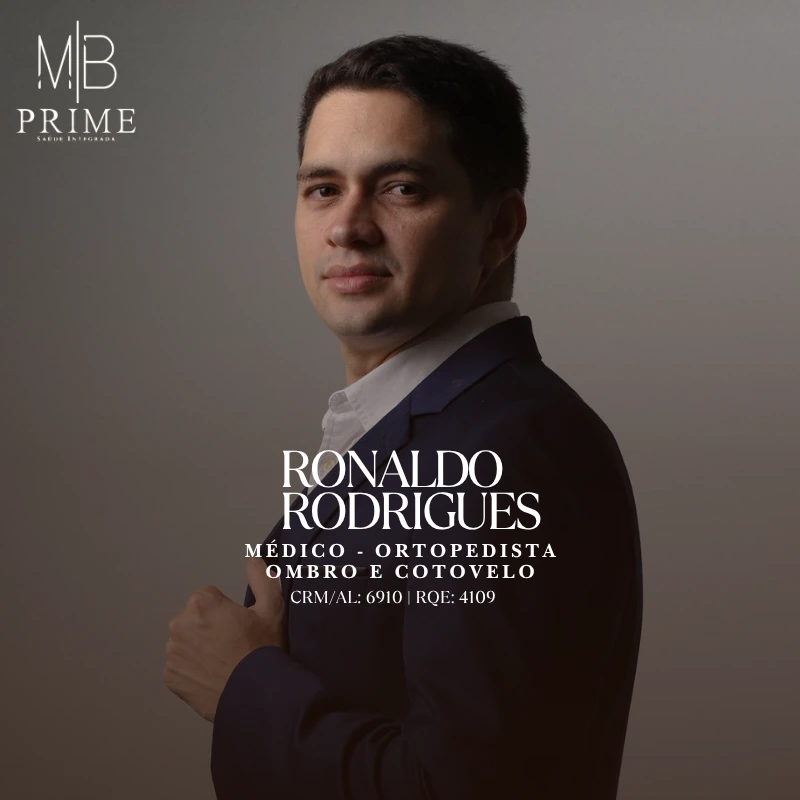 Dr. Ronaldo Rodrigues — Médico · Ortopedista — Ombro e Cotovelo — CRM/AL 6910 · RQE 4109